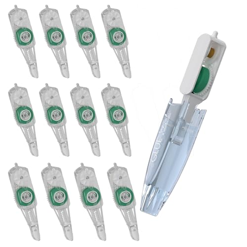 CHANGLi 12Pack Refill for Glue Tape,Scrapbooking Supplies, Refillable Adhesive Glue