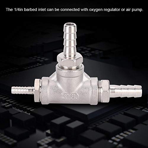 Beer Aerator Stone Kit, Household Stainless Steel Beer Brewing Inline Aeration Stone Oxygen Diffuser Stone Homebrew Accessories 1/4In Barb, Connected With Any Pot/Pump/Counterflow/Plate Wort Chiller #TOP1