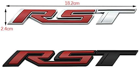 Miniatura 5 de RST - Juego de 2 piezas de repuesto para emblema para portón trasero Silverado 150Tahoe Yukon SUV 4x4 (rojo cromado)