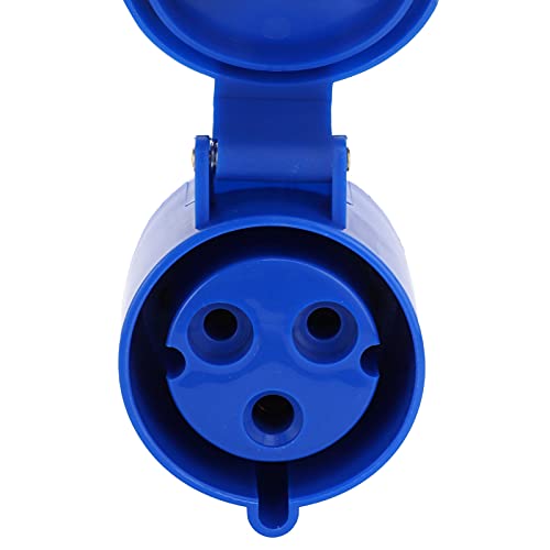 Industrial Power Plug Connector Set, 3-Pin 1-Phase Generator Connector Set Extension Cord Ends Male and Female, Waterproof Generator Plug 32A 220‑250V by Hyuduo - Image 3