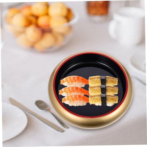 Plato redondo de plástico para sushi miniatura 7