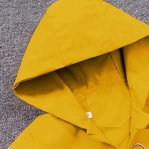 Kids Girls Lightweight Waterproof Jacket Long Sleeve Full Zip Up Hoodie Boys Cute Print Coat Windproof Jackets Clothes3