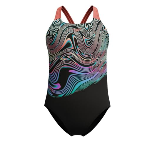 Maillot de bain pour fille Speedo Digital Placement Powerback pour natation