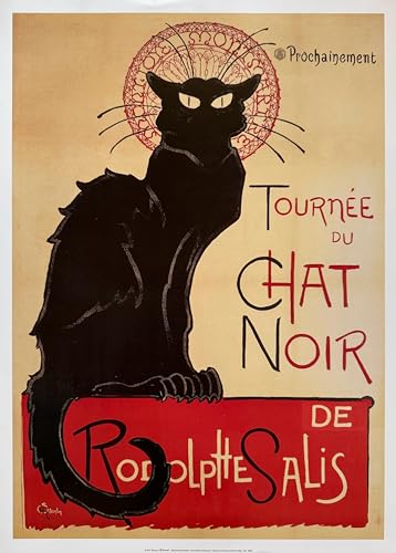 Affiche Tournée du Chat Noir Rodolphe Salis 50x70 cm habiller un mur vide
