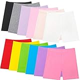 Hollhoff 12 Pack Girls Dance Shorts, Bike Shorts for Playgrounds and Gymnastics, Breathable and Safe Active Shorts