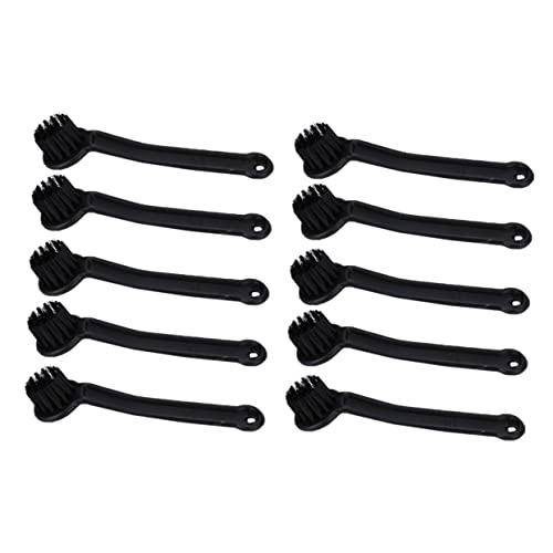 Yardenfun 10Pcs Juicer Cleaning Brush Flexible Soymilk Machine Brush with Long Handle for Easy Cleaning Plastic Material for Food Processors and Juicers Black