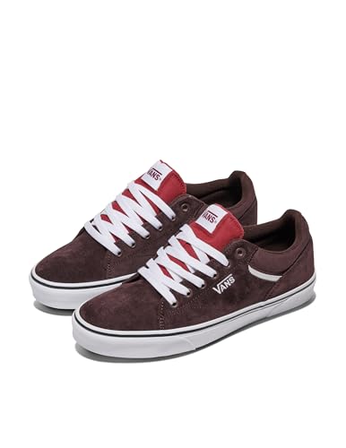 Vans Men's Seldan Shoe | Retro Tennis Inspired Sneakers for Fashion, Work & Everyday Wear, Tonal Chocolate Plum, 10