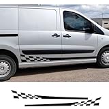 Autocollants de Porte latérale de Voiture, pour Peugeot Expert Camping-Car Van Graphique Course Sport décor décalcomanies Couverture en Vinyle Accessoires de réglage Automatique