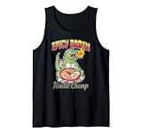Bonito diseño de fideos ramen picante de dinosaurio de monstruo lagarto para hombres, mujeres, niñas, chicos, adolescentes que aman comer fideos picantes. Ríete con este campeón de fideos ramen picante. Top de fideos ramen picante