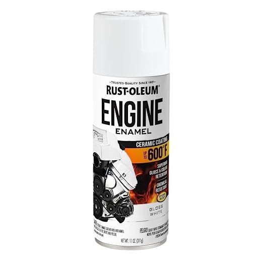 Rust-Oleum 366430 Engine Enamel Spray Paint, 11 oz, Gloss White