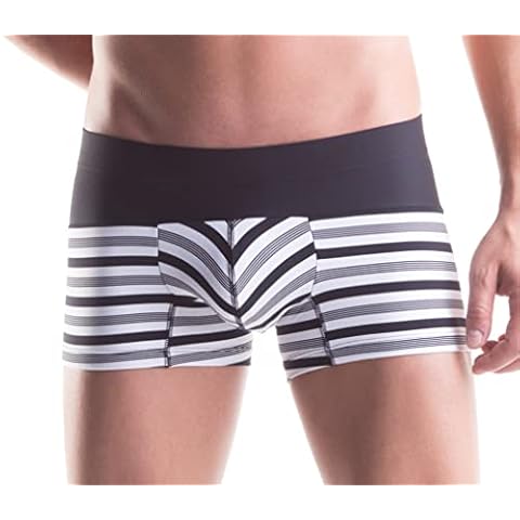 Unico Boxer Balance Men's Underwear, Black & White (XL) Cover