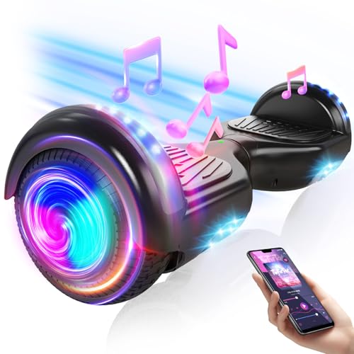 SISIGAD Hoverboard 6.5 Overboard Schwebeboard mit LED/Bluetooth,Skateboard Hoverboard, Geschenk für Kinder