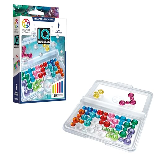 SmartGames - IQ Bubbles, Puzzle Game with 120 Challenges, Ages 7+