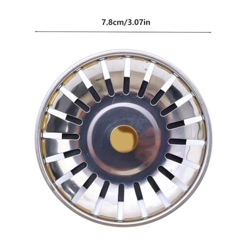 Coladores de acero inoxidable para desagüe de cocina 2 piezas miniatura 6