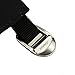 Black Crystal Hiking Ski Snow Gaiters Waterproof Breathable Nylon Men's Black Size Medium