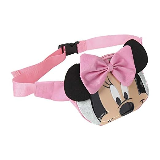 Artesania Cerda Bolso Riñonera Minnie, Plateado, 33 cm
