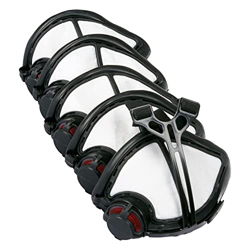 Trend Air Stealth Lite Pro Respirator Dust Mask, Reusable Lightweight Frame & Replaceable Mask Filter, STE/LP/ML, Black