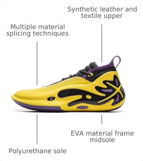 Image of LI-NING Way of Wade 11 Men Basketball Shoes Lining Anti-Slip Professional Shock Absorption Sneakers Sports Shoes Yellow Black US 12
