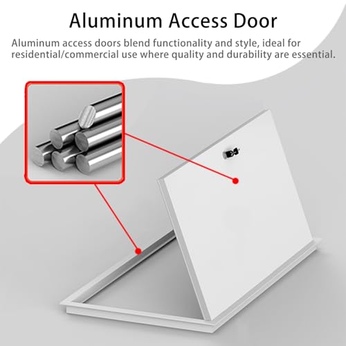 Puerta de acceso aislada 70x90 cm con cerradura para techos y conductos HVAC 3