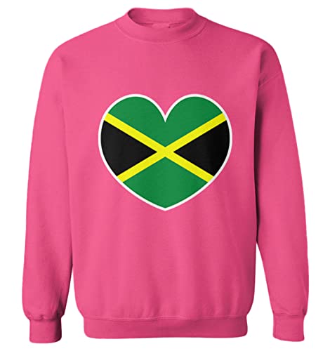 Jamaica Heart - Jamaican Pride Love Toddler Fleece Crewneck Sweater