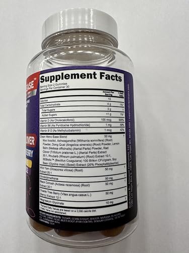 Menopause Supplement for Women Gummies with Black Cohosh, Wild Yam, DIM, Magnesium, Red Clover Chasteberry for Hormone Balance Relief Night Sweats Mood Plus Bergamot, Vitamin D3, Vitamin B6 B12 - Image 4