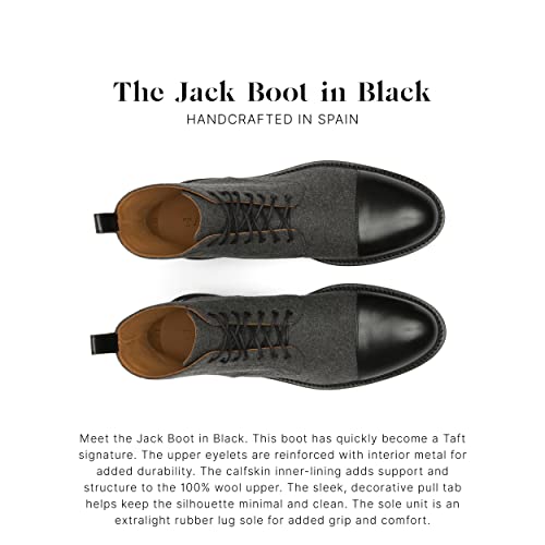 Image of TAFT Jack Boot Handcrafted Leather and Wool Men's Dress Boot