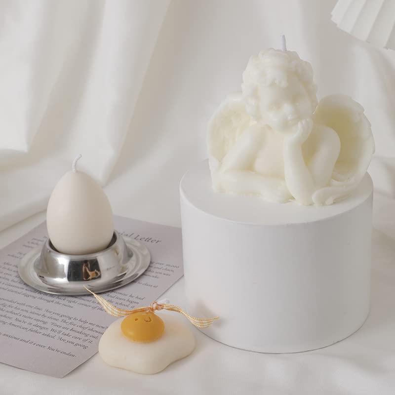 Bougies au soja sculptées Angel pour une ambiance cocooning à la maison