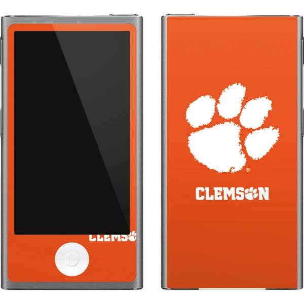 Skinit Decal MP3 Player Skin Compatible with iPod Nano (7th Gen&2012) - Officially Licensed College Clemson Tiger Print Design