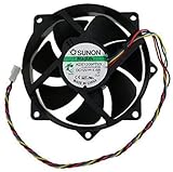 Swellder Sunon Kde1209ptvx CPU Round cooling Fan 12v 4.4w 4pins 80mm X25mm-with PWM control