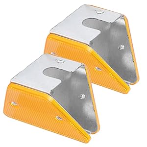 Road Marker, Road Stud Milieuvriendelijk voor dorpen voor binnenplaatsen(Dubbel geel)