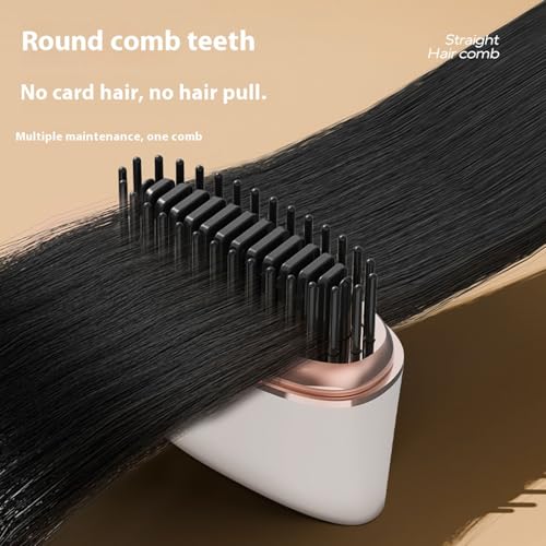 Cepillo alisador térmico profesional con temperatura ajustable y calentamiento rápido para alisar y cuidar el cabello, ideal para viajes miniatura 4