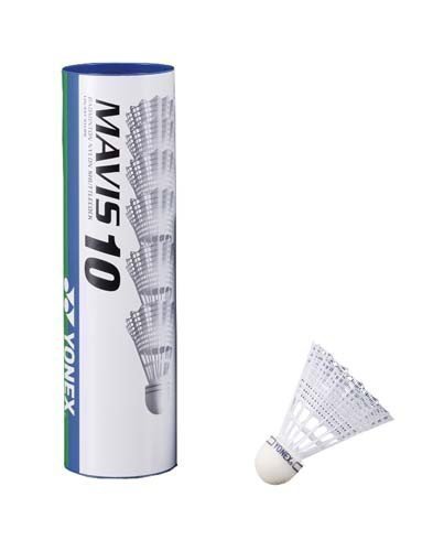 Volants de badminton nylon Yonex Mavis 10 bleus matériel de sport de raquette résistant