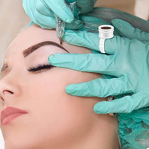 Onlyfu 400Pcs Tattoo Rings Cups Disposable Adhesive Makeup Rings Eyelash Extension Glue Rings Holder Tattoo Ink Pigment Ring For Eyelash Extension Nail Art (400, Pcs) #TOP1