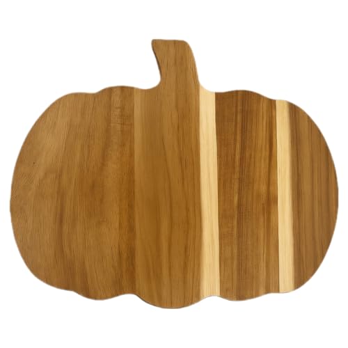 Pumpkin Shaped Flat Cutting Board - Halloween Thanksgiving Christmas Wooden Chopping Surface for Daily Cooking & Holiday Prep