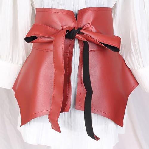 PU Leather Skirt Belt Women, Fashion Wide Cinch Belts for Women, Womens O-bi Wrap Around Belts, Elegant Womens Peplum2