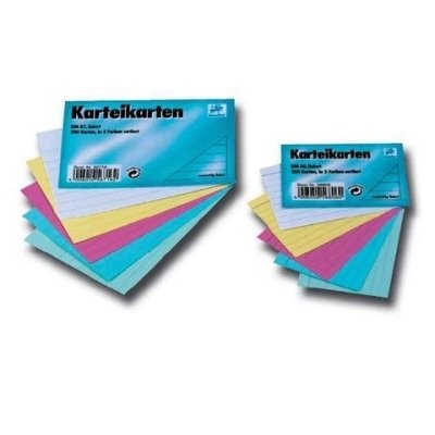Staufen Karteikarten A5 liniert 180g/qm weiß VE=100 Stück