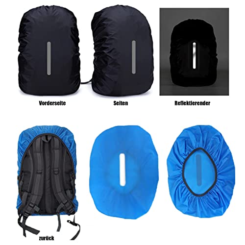 Souke Sports Rucksack Regenschutz – Regenhülle Schultaschen mit Reflektorstreifen Rucksack Wasserdicht für Dunkle Jahreszeit, Wandern und Radfahren - Image 4
