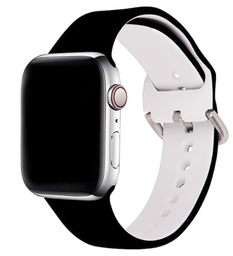 Compatible With American Softball Apple Watch 38/40/41/42/44/45mm For Women Men,Soft Silicone Sport Ball Gifts Decorations Replacement Wristband Band For Iwatch Series 7 6 5 4 3 2 1 SE.38mm/40mm/41mm - Image 4