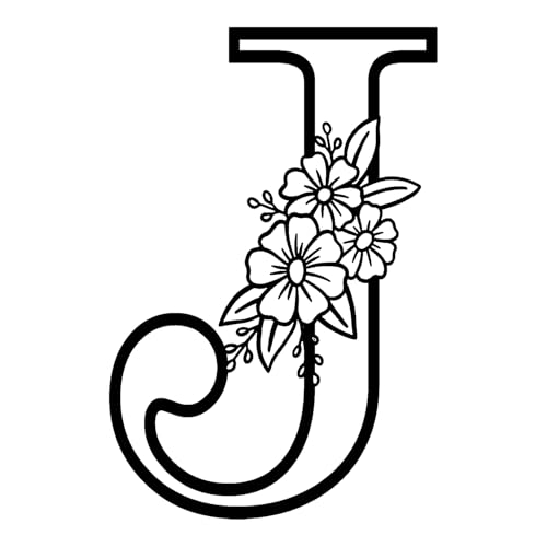 Image of zuinyainn 12 inch letter J, wall decoration letter, visual 3D letter logo, home letter wall decoration, large letter decoration, outdoor metal letter logo