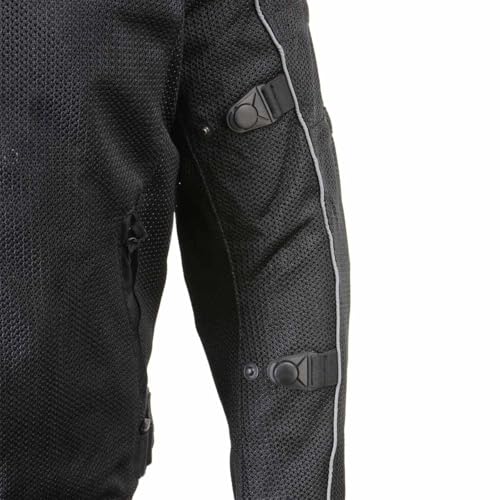 Image of Milwaukee Leather Men's CE Armored Textile Motorcycle Rider Jacket - Year Round Wear