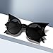 USUKUSI Bat Hip-Hop Funny Sunglasses, Halloween Dance Party, Personalized and Fashionable Sunglasses, Men's and Women's Glasses
