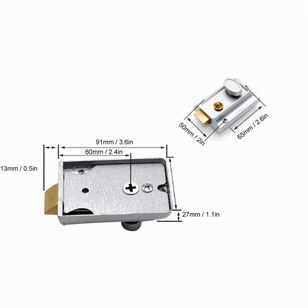 Mini-cadenas mécanique à combinaison 2-4 chiffres, serrure de sécurité pour portes intérieures et extérieures, alliage de haute qualité, conception anti-effraction, corps de serrure chromé étanche.