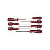 Wiha 46796 3K Ball End Hex Drivers with SoftGrip Handles, 7-Piece
