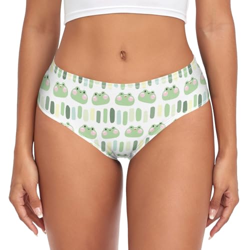 SMAZDFXX Intimo da Donna con Divertenti Rane e Animali, Mutandine per Bikini sfacciati XS-XXL