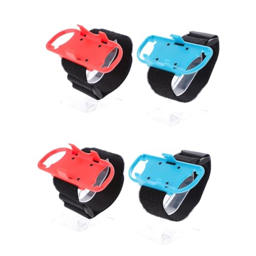 Angoily 4pcs Adjustable Elastic Wrist Strap for Comfortable Fit Design Versatile Use As Single Grip Wrist Strap for Gamers of All Ages