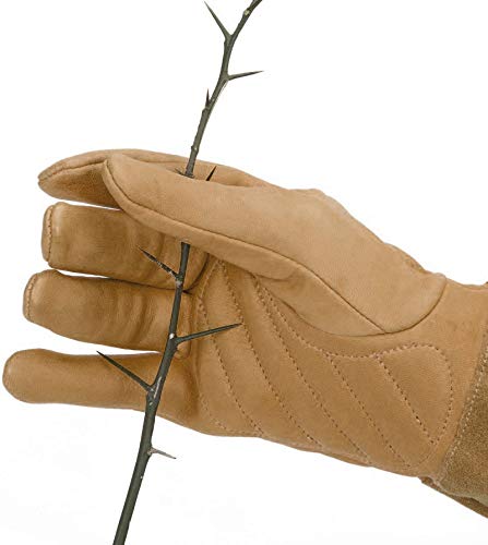 Iron Jia's Rose Pruning Gardening Gloves, Long Sleeve Puncture Proof Gloves For Men & Women, Sheepskin Leather Gauntlet #TOP1