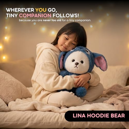 Image of Flufies Plush Soft Toys for New Born Baby and Baby Boy - Soft and Easy Wash Plush - Huggable Plush Toys for Girls and Boys - Soft Toy for Home Decor (20 cm Hoodie Bear)