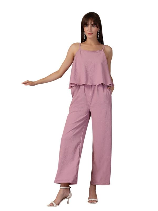oomph! Women's Casual Layerd Shoulder Strap Jumpsuit for Optimum Comfortable for a Casual Day at the Office-picture-20
