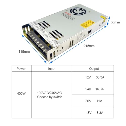 Alimentation à découpage LRS-400-48 bloc 400W pour systèmes industriels