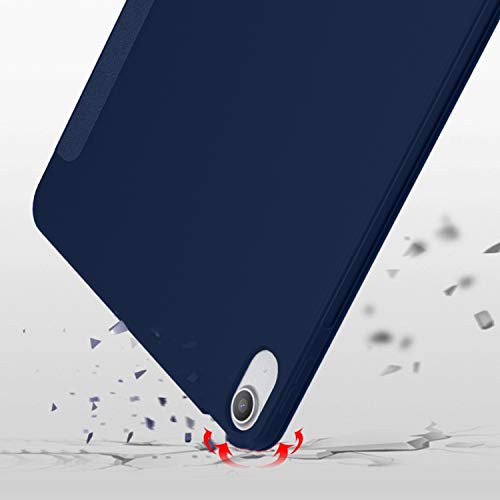 Image of DuraSafe Cases for iPad Air 6th Air 11 2024 Air 5th 2022 Air 4th 2020 Gen [iPad Air 6 /5 / 4 /11 ] A2588 A2316 MM6R3HN /A MM6T3HN /A MYHX2HN /A Shock Proof Dual Angle Stand Cover - Navy Blue